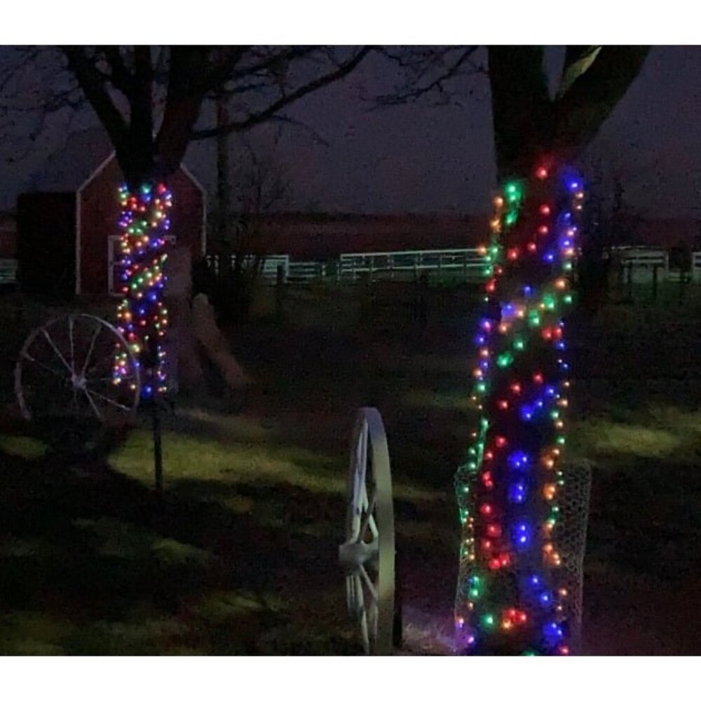 Solar Christmas Lights 72ft x 2 Pack 200 LED 8 Modes Solar String Lights